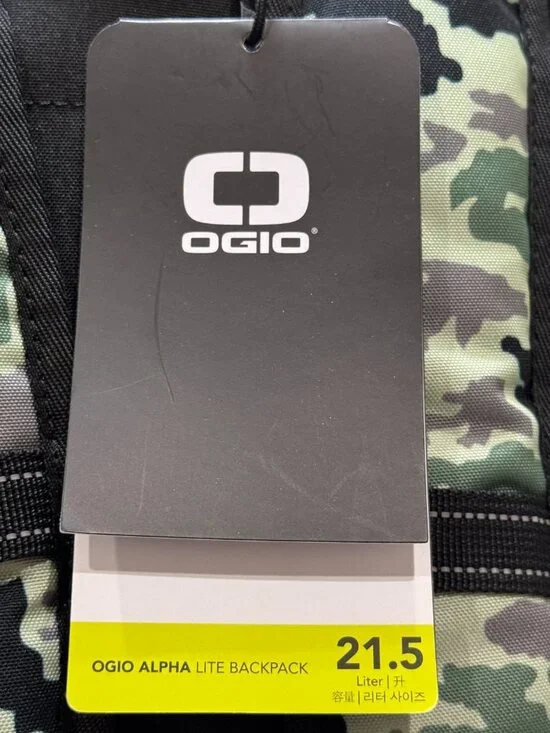 OGIO Alpha Lite Convoy Backpack 21.5 Liter Black Camo Daybag Gym MOD Webbing NWT - Picture 13 of 16